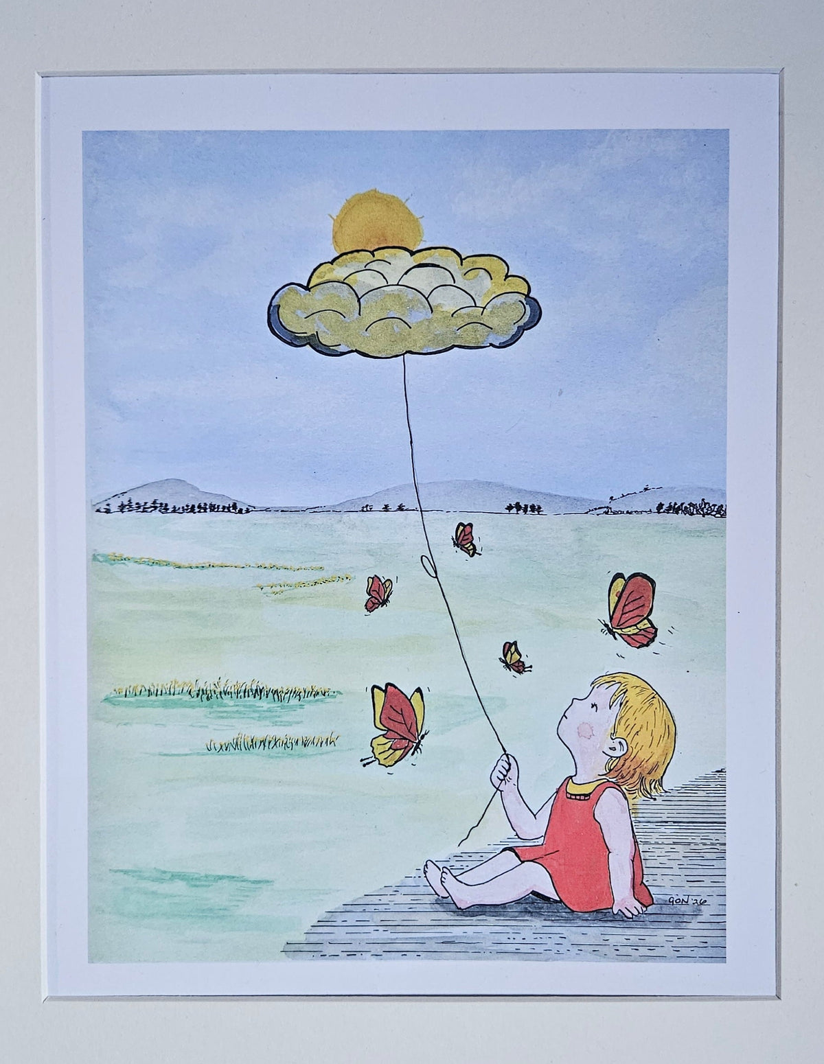Beyond the cloud (Holding onto Hope), limited edition print.